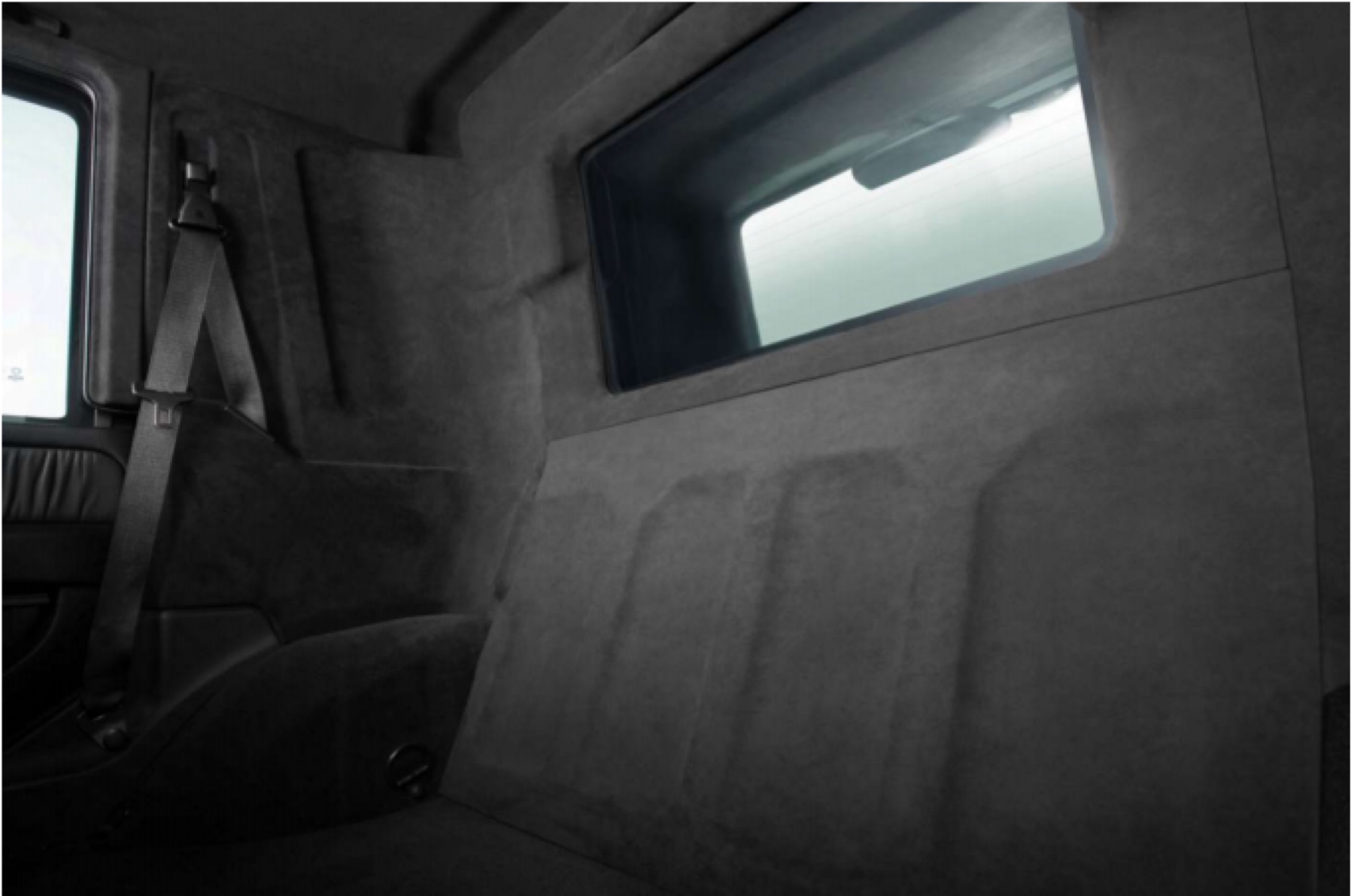 Armored vehicle partition interior