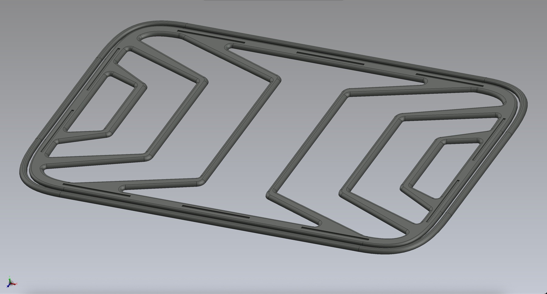 Three-dimensional technical panel model