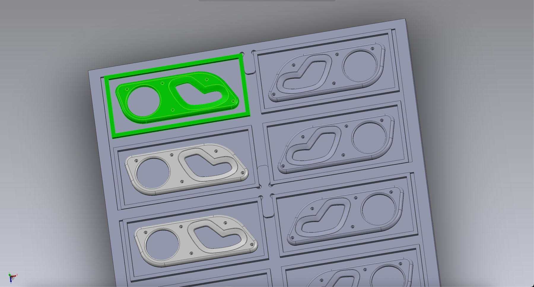 CAD CAM model prepared for CNC production