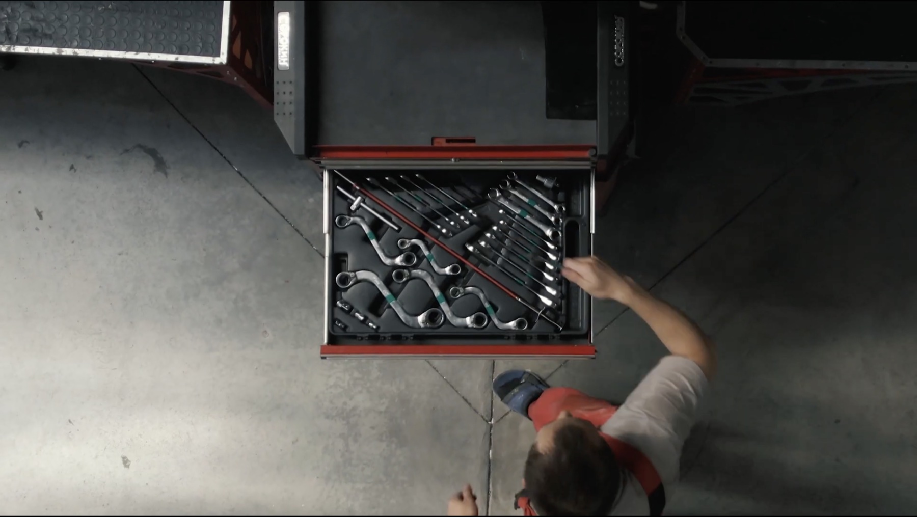 Organised tools in the Ertex production workshop