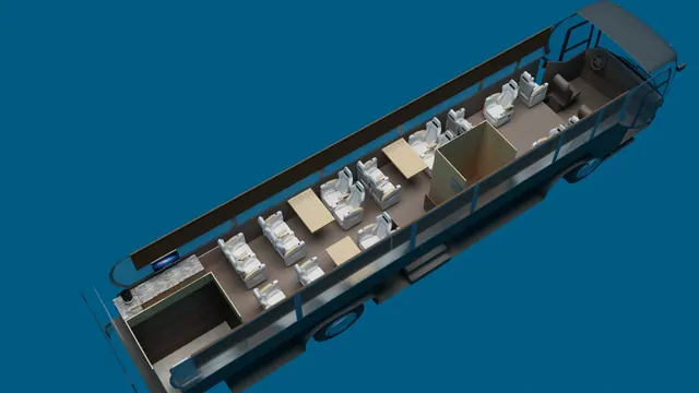 Enlarge the three-dimensional multipurpose protocol bus plan render
