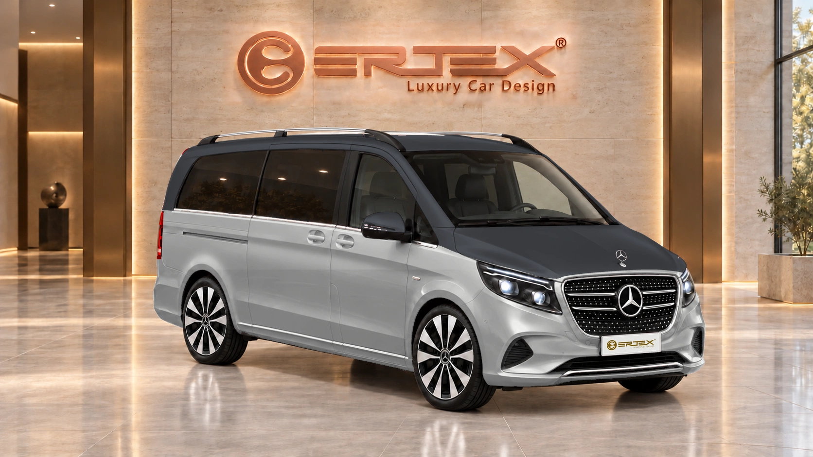 V-Class dış tasarım — gövde rengi, panjur, jant ve görüş açısı